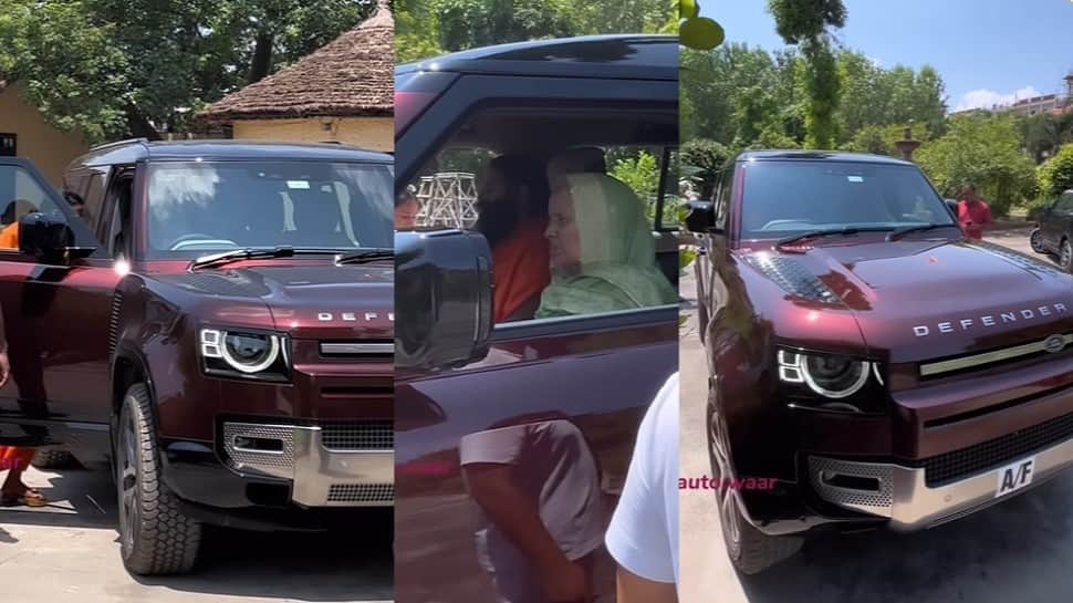 Baba Ramdev Spotted Driving Land Rover Defender 130 Worth Rs 1.41 Crore: Watch Video