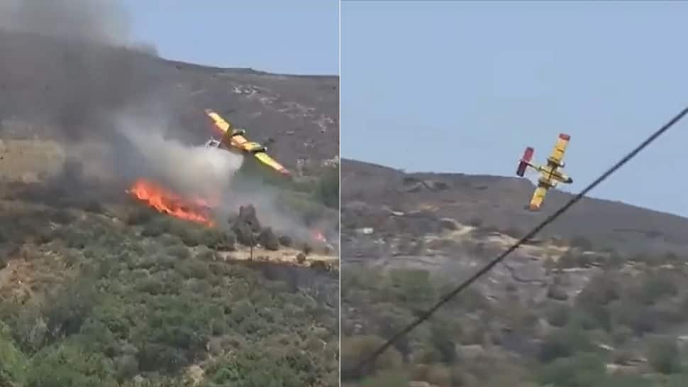 Video: Shocking Footage Captures Firefighting Plane Crashing In Greece, Survivors Unknown