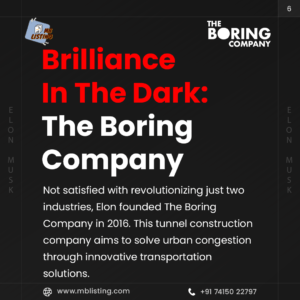 6. Brilliance in the Dark - The Boring Company