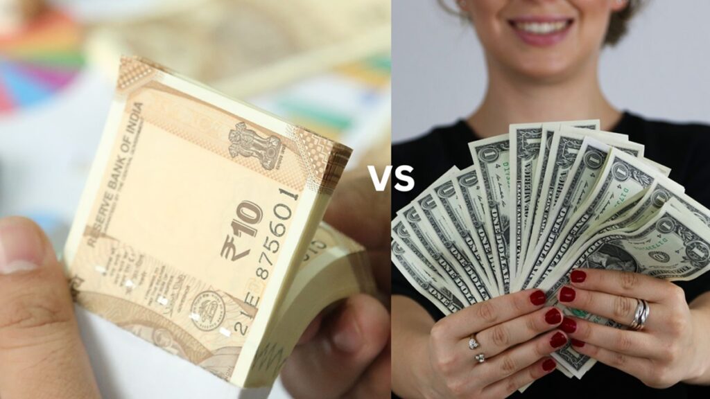 भारतीय रुपया को अमेरिकी डॉलर ने दिया जोर का झटका, अबतक के सबसे निचले लेवल पर पहुंचा